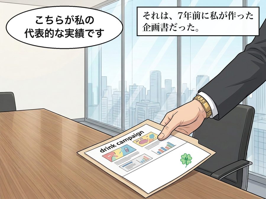 黒田翔太「こちらが私の代表的な実績です」 それは、7年前に私が作った企画書だった。