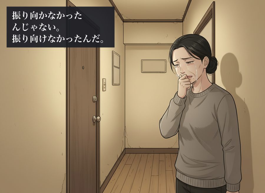 振り向かなかったんじゃない。振り向けなかったんだ。