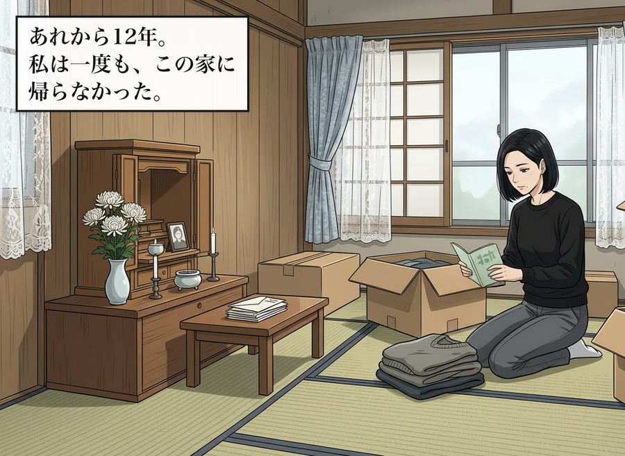 あれから12年。私は一度も、この家に帰らなかった。