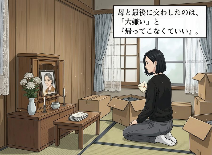 母と最後に交わしたのは、『大嫌い』と『帰ってこなくていい』。
