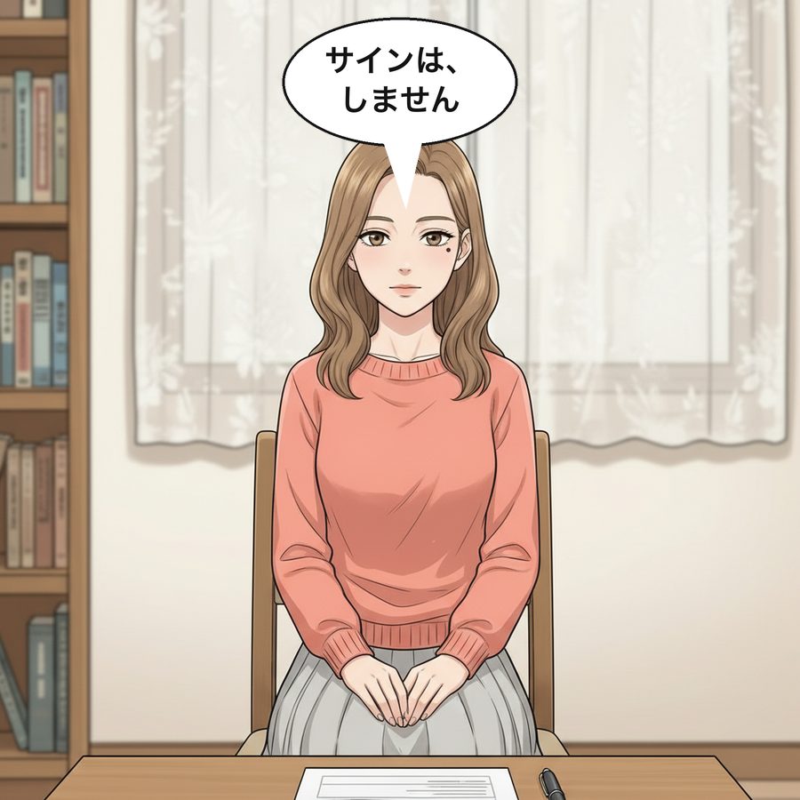 真奈「サインは、しません」