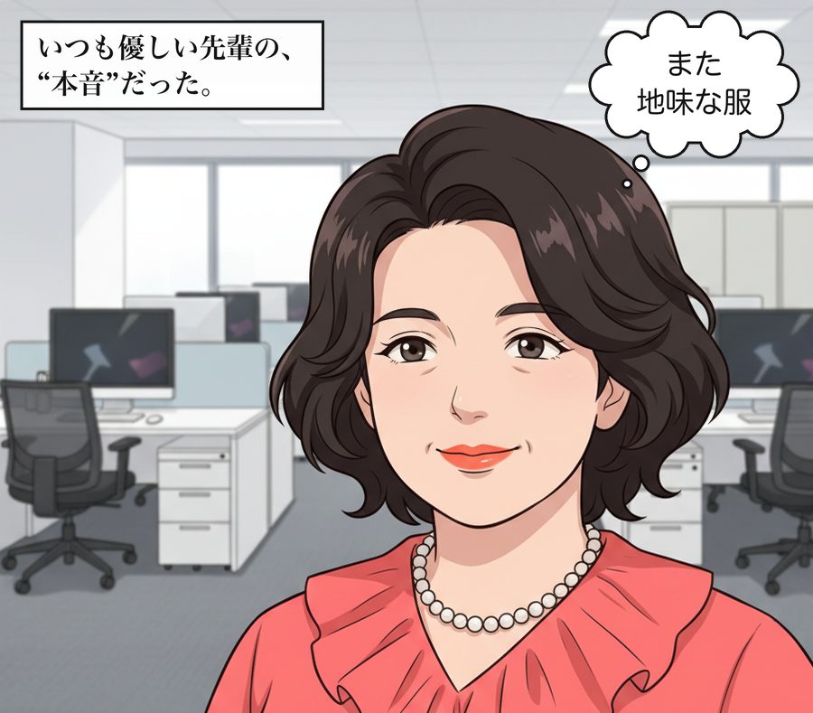田村さん「また地味な服」 いつも優しい先輩の、“本音”だった。