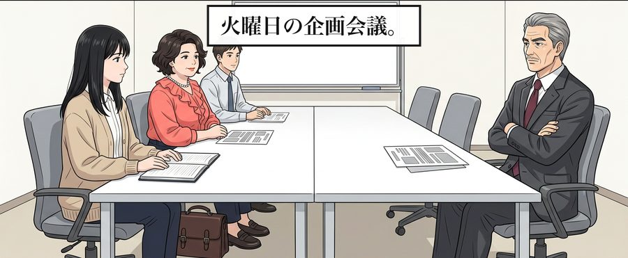 火曜日の企画会議。