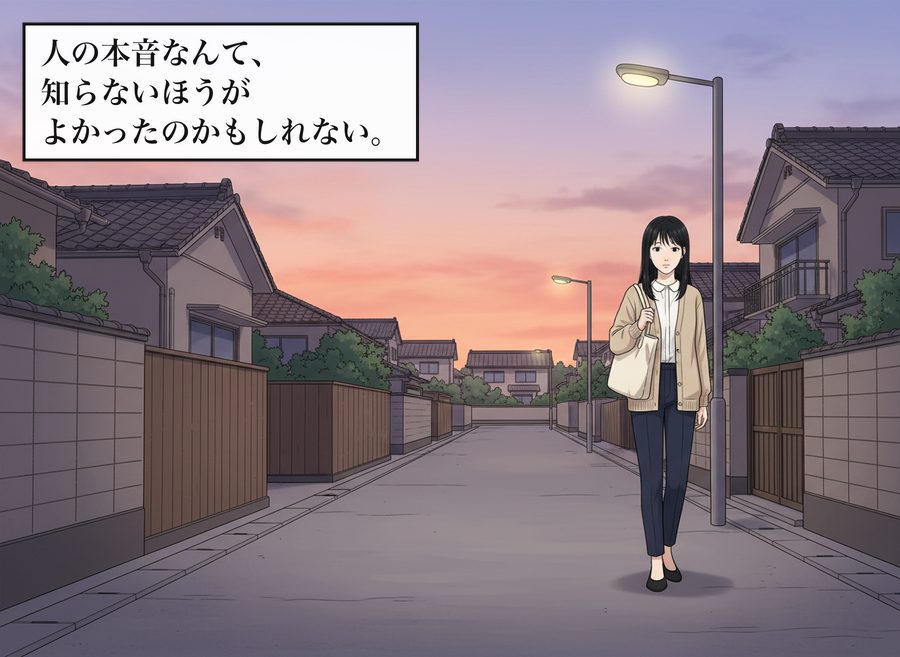 人の本音なんて、知らないほうがよかったのかもしれない。