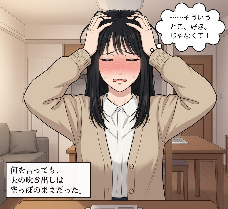 朝倉七海「……そういうとこ、好き。じゃなくて！」 何を言っても、夫の吹き出しは空っぽのままだった。